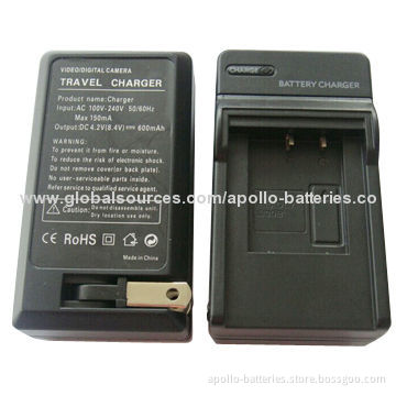 Camera battery charger for Olympus LI-30C LI-30B, 4.2V/600mAh